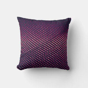 Pink metallic futuristic abstract background. throw pillow
