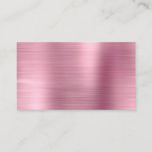 Pink Metallic Shimmer Foil Blank Place Card