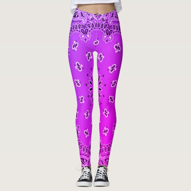 Pink Miami Filtered Leggings (Front)