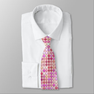 Pink Microdots Tie