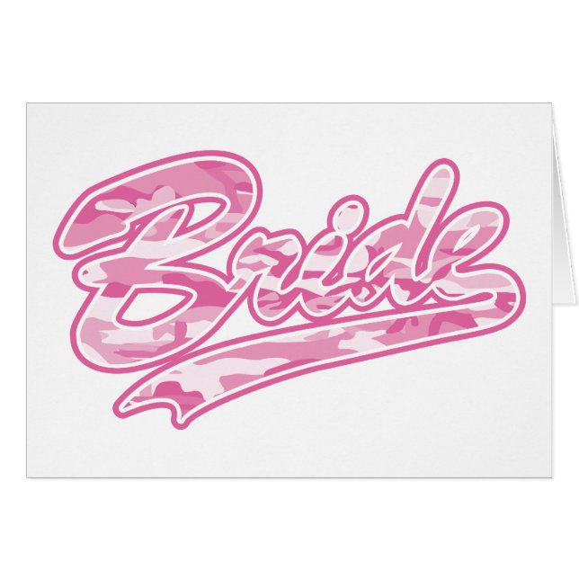 Pink Military Bride Camouflage (Front Horizontal)