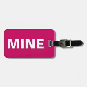 Pink Mine Luggage Tag
