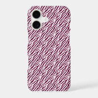 Pink Mini Zebra Stripe iPhone Case | Chic Animal P