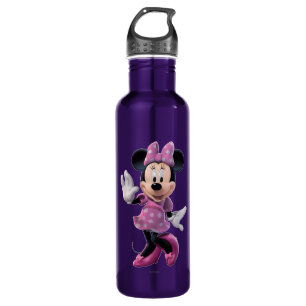 Pink Minnie   Cute Pose 710 Ml Water Bottle