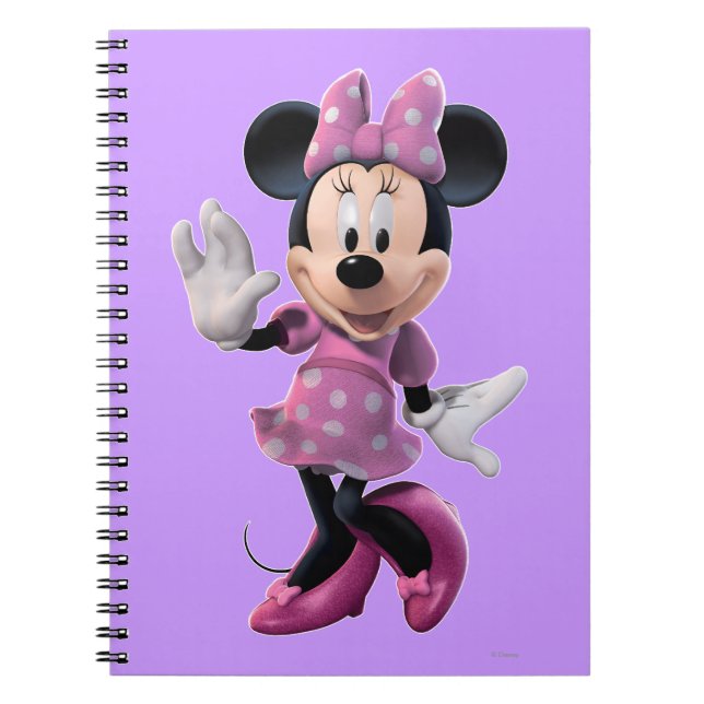 Pink Minnie | Cute Pose Notebook (Front)