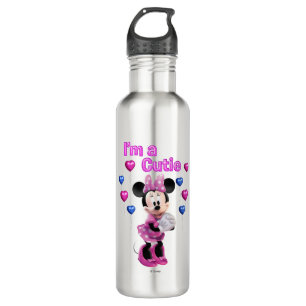 Pink Minnie   Cutie with Hearts 710 Ml Water Bottle