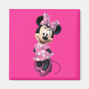Pink Minnie   Hands Behind Back Magnet