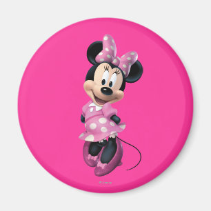 Pink Minnie   Hands Behind Back Magnet
