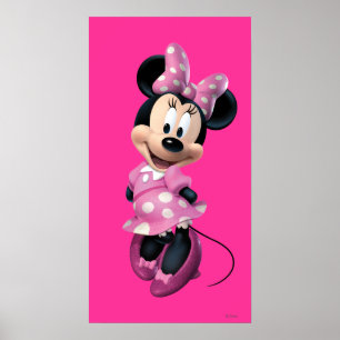 Pink Minnie   Hands Behind Back Poster