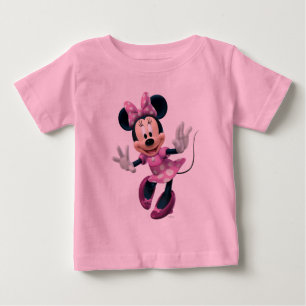 Pink Minnie Hands Out Baby T-Shirt