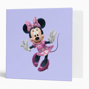 Pink Minnie   Hands Out Binder