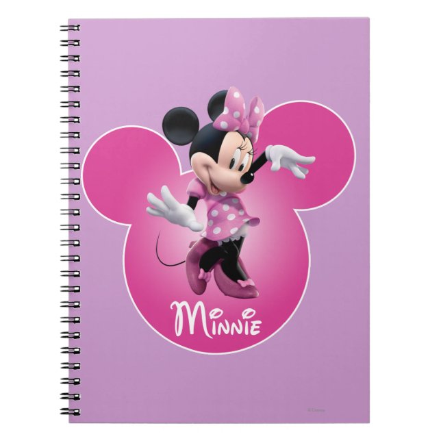 Pink Minnie | Mickey Head Icon Notebook (Front)