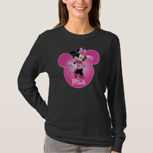 Pink Minnie   Mickey Head Icon T-Shirt
