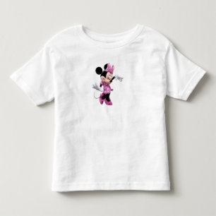 Pink Minnie Waving and Dancing Toddler T-shirt