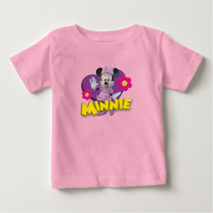 Pink Minnie Waving Baby T-Shirt