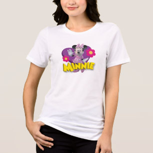 Pink Minnie Waving Tri-Blend Shirt