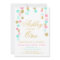 Pink Mint Gold Glitter Birthday invitation