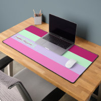 Pink Mint Green Purple Stripes Nom du Motif