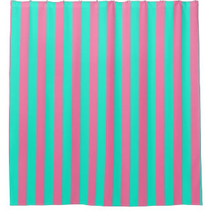Pink Mint Green Stripes Design