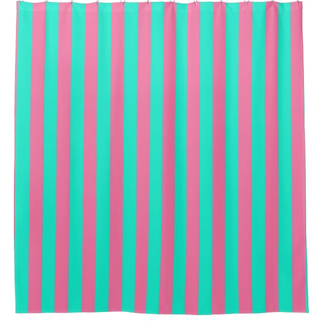 Pink Mint Green Stripes Design  (Front)