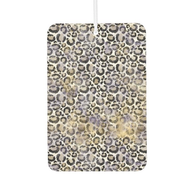 Pink Mint Leopard Print Air Freshener (Front)