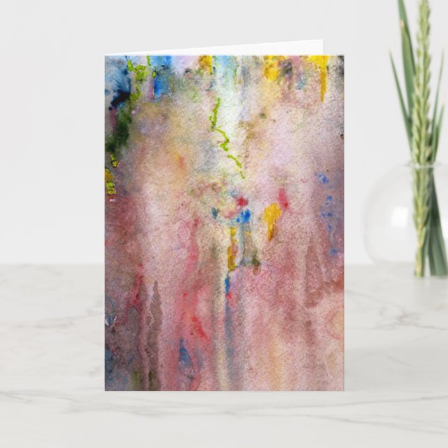 Pink Mist Greeting Card (Front)
