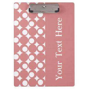 Pink Mod Ball Design with custom text Clipboard