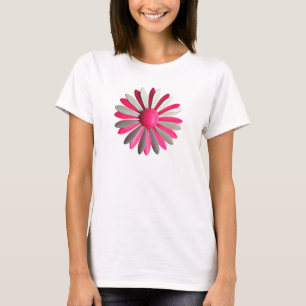 Pink MOD Hippie Daisy Flower - Trendy Fashion T-Shirt
