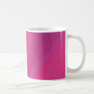 Pink, modern, cool, trendy urban wavy illustration coffee mug