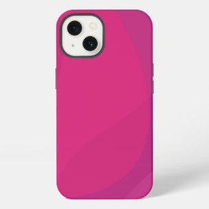Pink, modern, cool, trendy urban wavy illustration iPhone 13 case