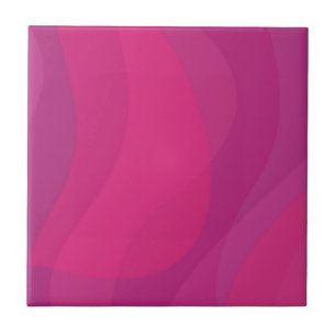 Pink, modern, cool, trendy urban wavy illustration tile