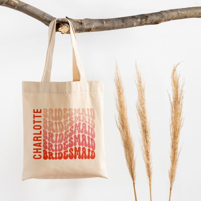 Pink modern girly retro 60's simple vibes large to tote bag (Creator Uploaded)