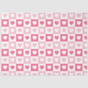 Pink Modern Heart Love Collection Tissue Paper