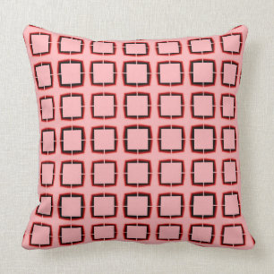 Pink modern texture throw pillow
