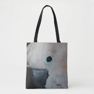 Pink Moluccan Cockatoo Parrot Tote Bag