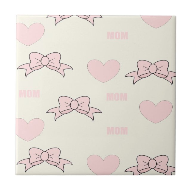 Pink mom pattern tile (Front)