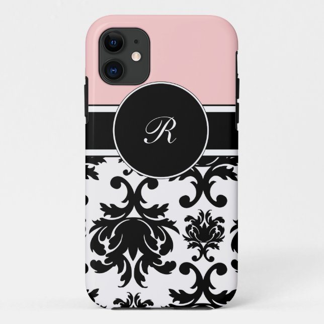 Pink Monogram iPhone 5 Cases Fixed (Back)
