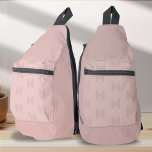 Pink Monogram Modern Pattern, Womens Sling Bag<br><div class="desc">Introducing the Pink Monogram Modern Pattern Women's Sling Bag, where simplicity meets modernity in a girly, sophisticated design. Crafted for women who appreciate the elegance of a monogram pattern combined with the practicality of a sling bag, this accessory is perfect for various occasions, from a day on the golf course...</div>