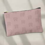 Pink monogram modern womens gold  accessory pouch<br><div class="desc">Introducing PixeliaDesigns' Pink Monogram Simple Modern Women's Golf Accessory Pouch, a versatile companion designed for the modern woman on the go. Crafted in a sophisticated dusty pink hue, this pouch features a stylish monogram design that marries simplicity with modern elegance. Perfect for golf enthusiasts or as a chic travel makeup...</div>