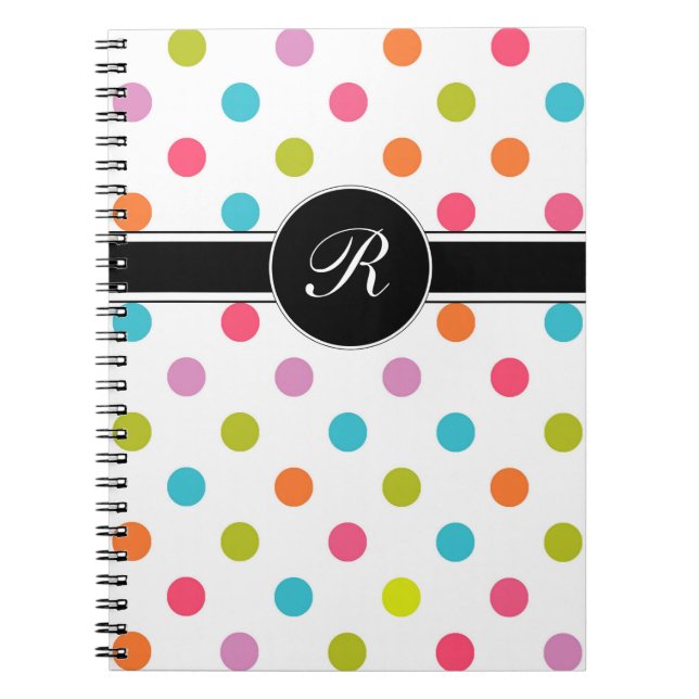 Pink Monogram Notebook Journal (Front)