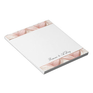 Pink Monogram or Quote Notepad
