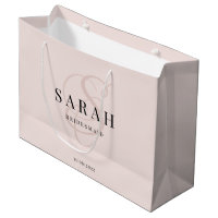 Pink Monogram Personalized Bridesmaid