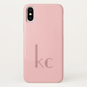 Pink monogram typogtaphy Case-Mate iPhone case