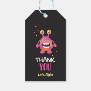 Pink Monster Gift Tag