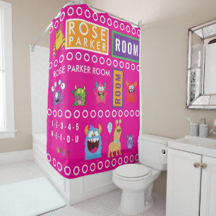 Pink Monster Kids' Rooms Child Name antistress