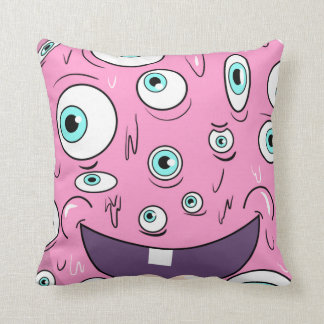 Pink monster pillow by ilya konyukhov