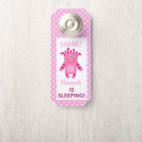 Pink Monster Shhh! Baby Is Sleeping
