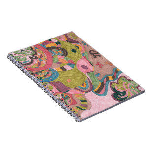 "Pink Mood" Abstract Art Notebook