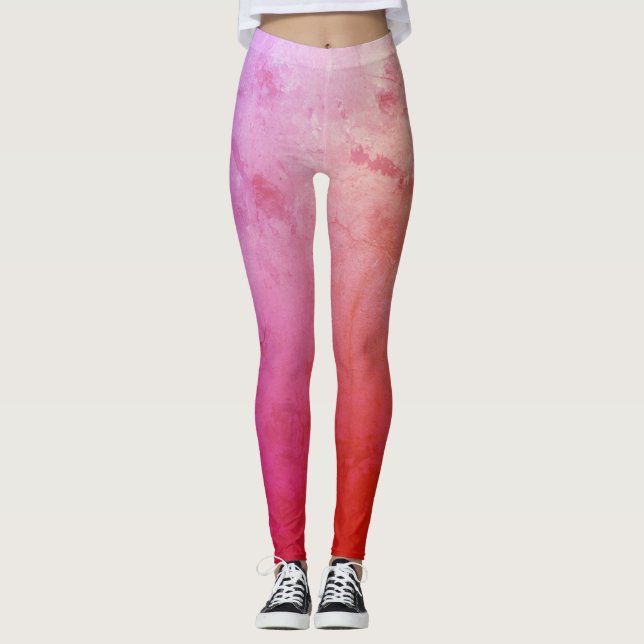 Pink Mood Custom Leggings (Front)