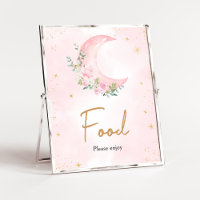 Pink Moon and Stars Baby Shower Food